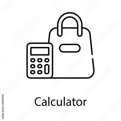 Calculator icon. Suitable for Web Page, Mobile App, UI, UX and GUI design.