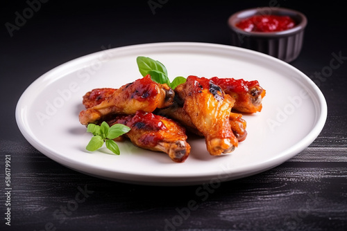 wings with vegetables