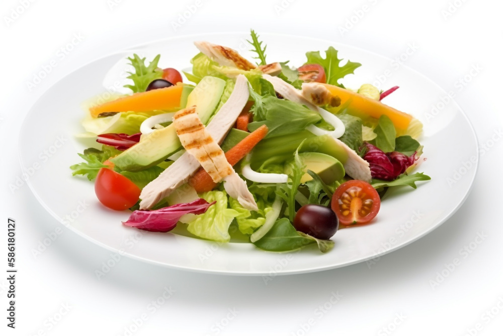 salad with vegetables and cheese