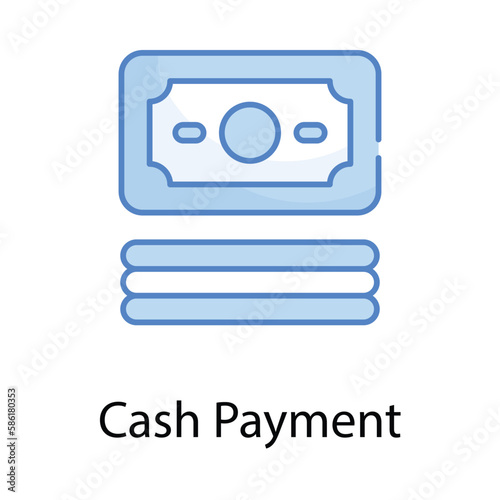 Cash Payment icon. Suitable for Web Page, Mobile App, UI, UX and GUI design.