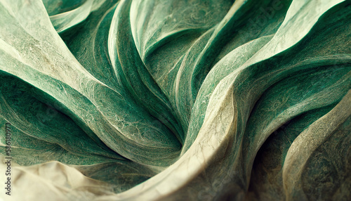 Abstract shades of green 4k wallpaper. AI
