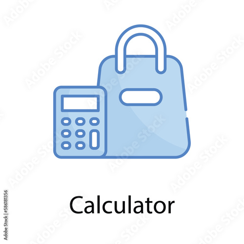 Calculator icon. Suitable for Web Page, Mobile App, UI, UX and GUI design.
