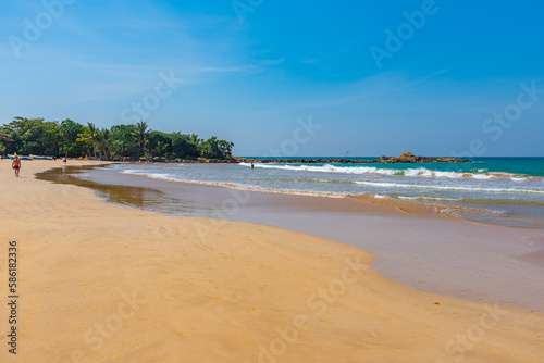 Sunny day at Bentota beach at Sri Lanka photo