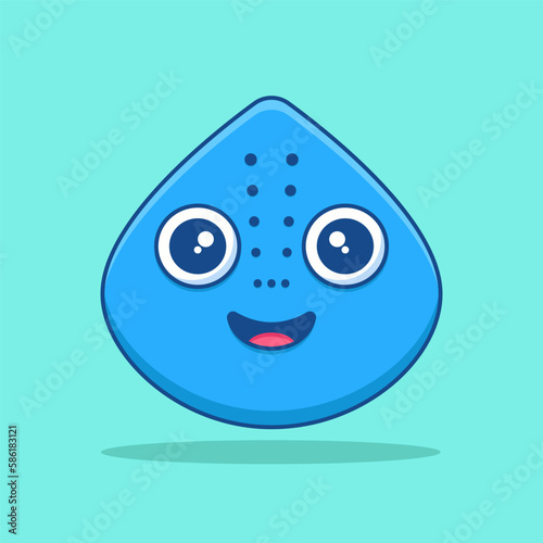 Cute monster cartoon vector icon illustration. Flat cartoon style. Monster Illustration.