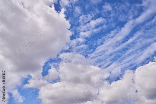 blue sky with clouds
