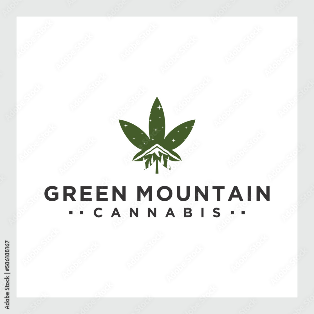 medical cannabis logo vector hemp leaf icon download