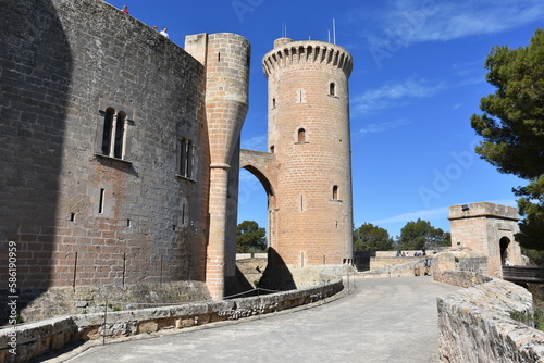 Castle de Bellver, Palma de Mallorca, island Baleares, Spain, historic, 
