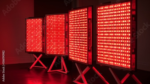 Red Light Therapy Panels. Generative AI