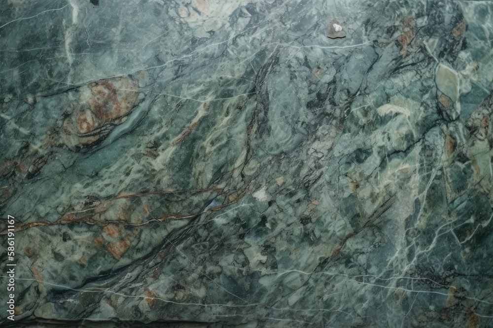green marble patterned counter top surface created with Generative AI technology