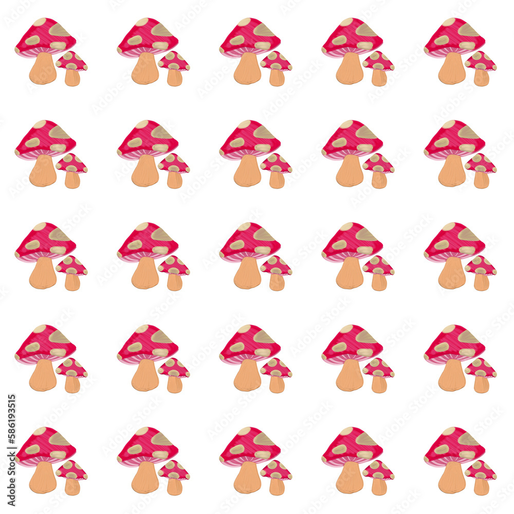 set of mushroom drawing set of mushroom drawing