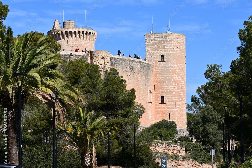 Castle de Bellver, Palma de Mallorca, island Baleares, Spain, historic, 
