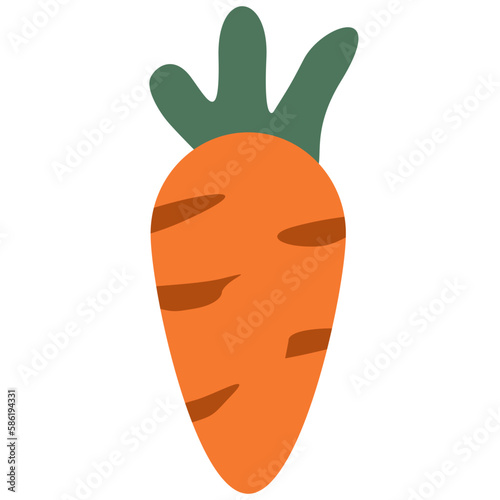 Carrot icon. Vector illustration