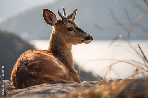 deer in the forest, Generative AI