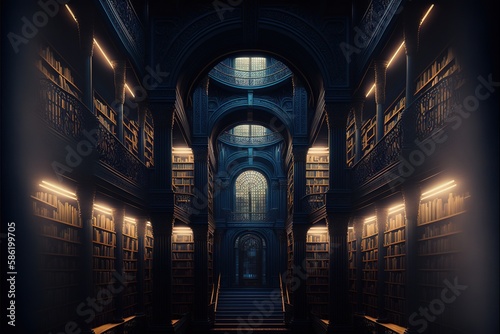 Libraries. AI generated