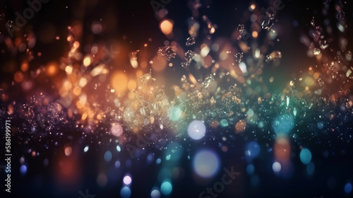 Shine confetti background. Illustration AI Generative