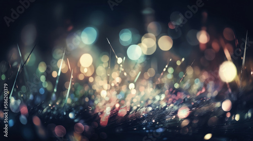 Shine confetti background. Illustration AI Generative