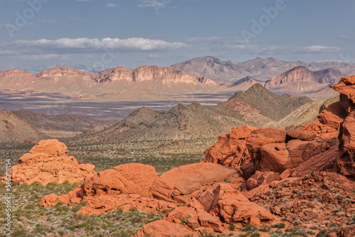 Lake Mead National Recreation Area's Redstone Dunes Rock Formations in the Morning