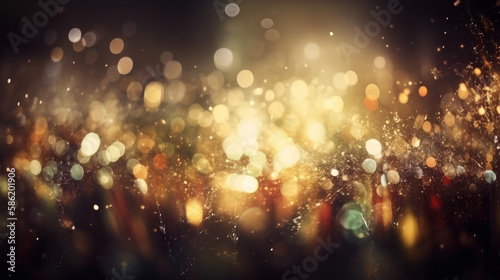 Shine confetti background. Illustration AI Generative