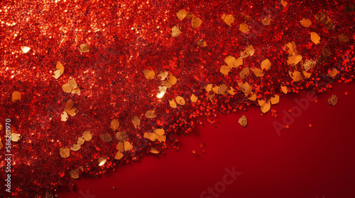 Shine confetti background. Illustration AI Generative