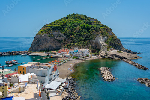 View of Sant'Angelo town at Ischia island, Italy photo