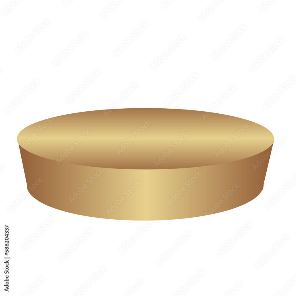 Gold metal platform Gold metal platform