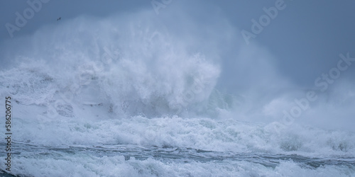 crashing waves of the coast of cornwall england uk  © pbnash1964