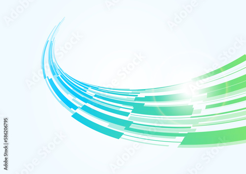 テクノロジー感のあるカラフルな光の背景