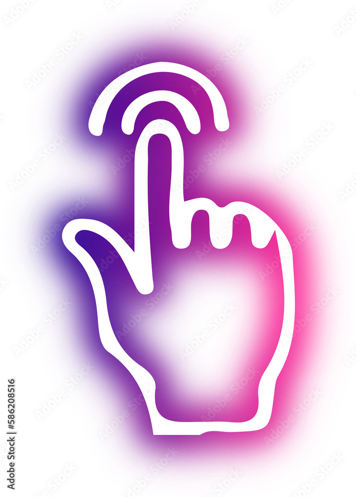 Collection of business icon neon Collection of business icon neon