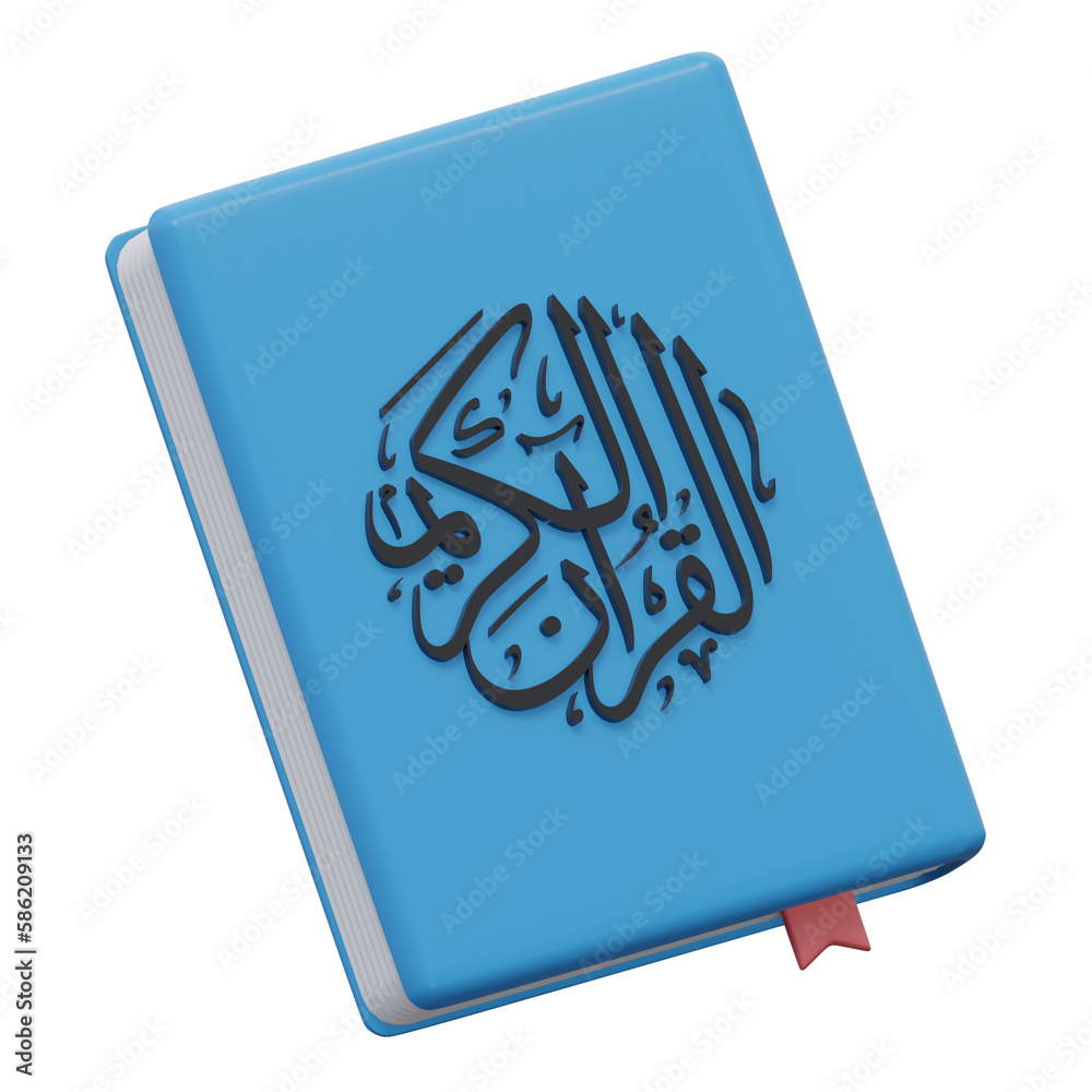 quran 3d render icon illustration with transparent background quran 3d render icon illustration with transparent background