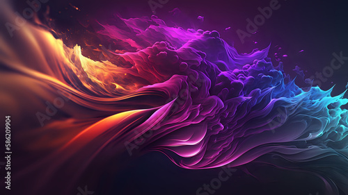 purple smoke, abstract Backdrop, Background / Wallpaper, Home Screen / Lock Screen, Desktop Background, generative ai