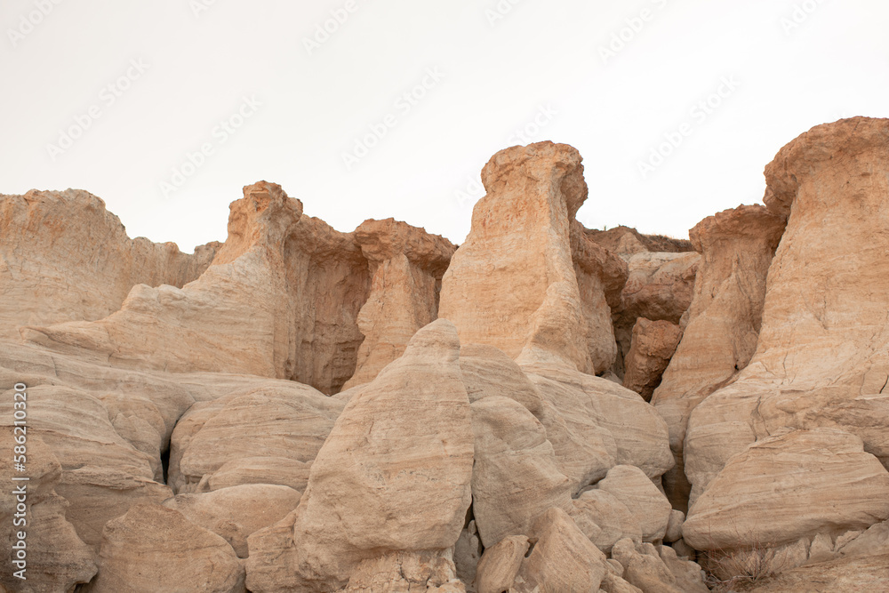 Fototapeta premium Colorful Formations at Paint Mines Interpretive Park, Calhan, Colorado 