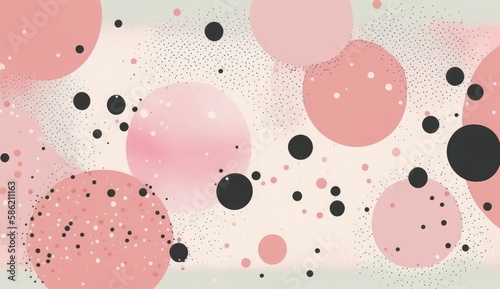 A seamless pattern featuring softly painted watercolor dots in various sizes, in a peaceful and dreamy color palette, Watercolor Dots Pattern, Abstract Art, watercolor pattern, Generate Ai
