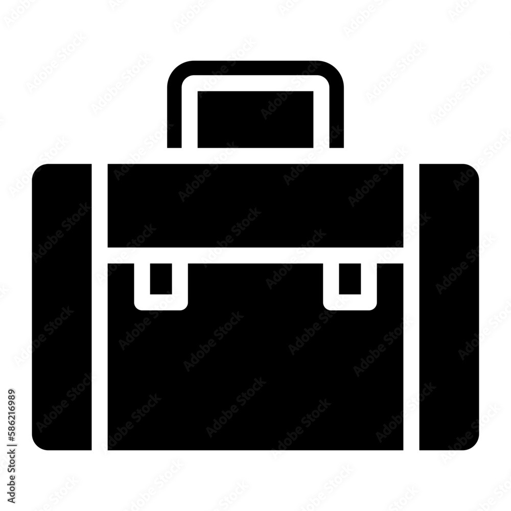 suitcase glyph 
