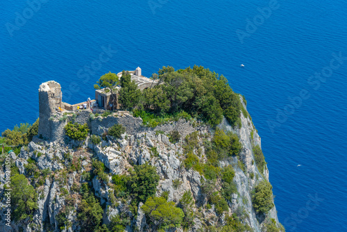 Castello Barbarossa at Capri island in Italy
