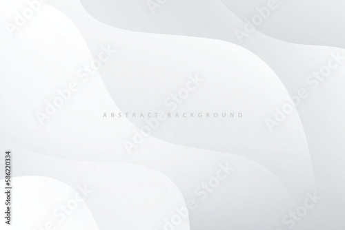 simple gray gradient paper cut wave cut abstract background
