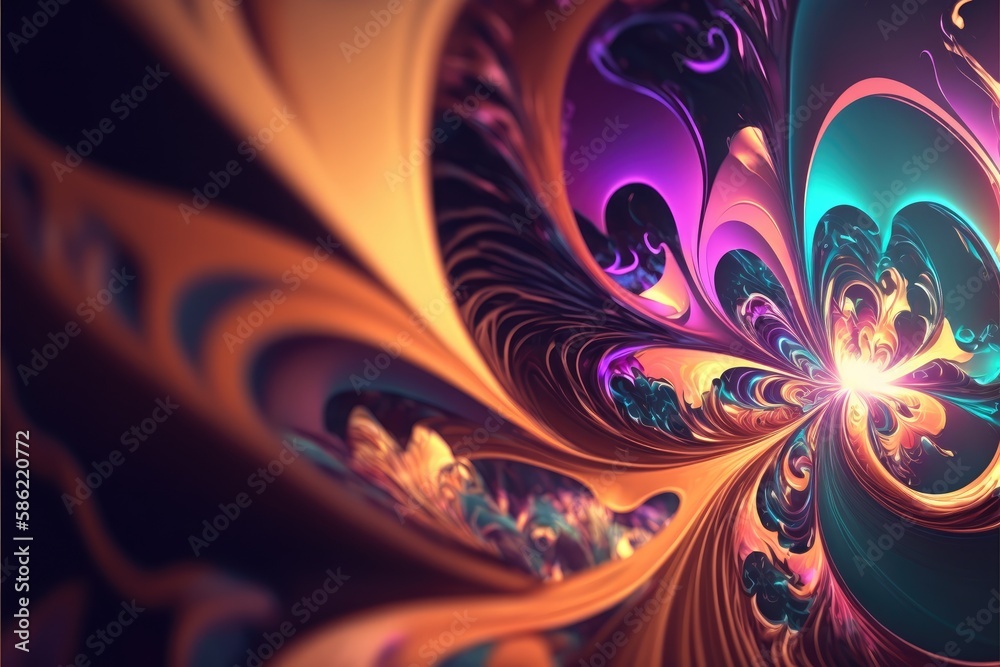 a modern light energy wallpaper for backdrop generative ai