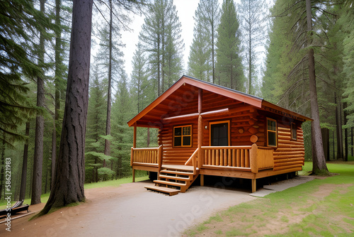 Cabin in Forest © Harrison