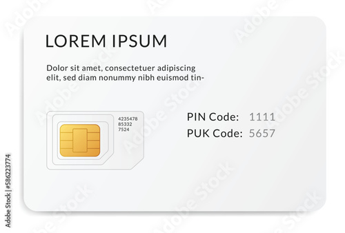 Sim card type, icon isolated. Smart cellular wireless communication gsm chip, electronics or telecommunication microchip design on white. Vector mobile technology