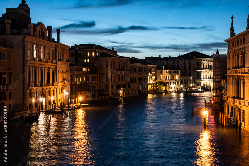 Nacht in Venedig am Canale Grande