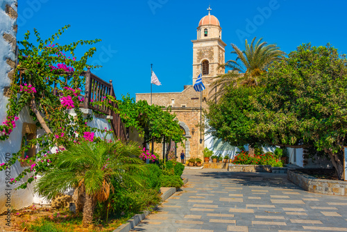 Moni Toplou monastery at Greek island Crete photo
