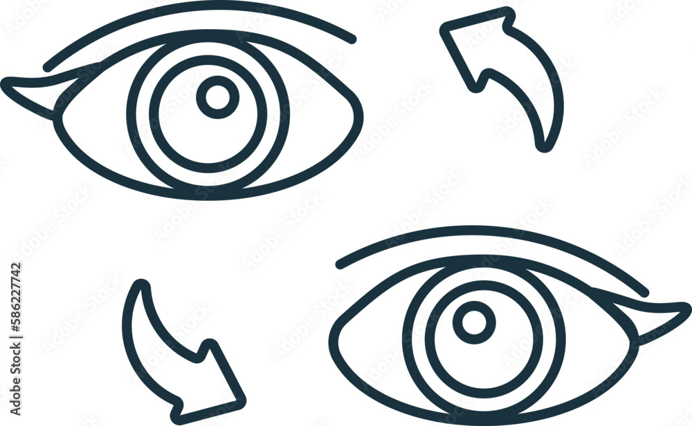 Eye Transplant line icon. Element sign from transplantation collection. Flat Eye Transplant outline icon sign for web design, infographics and more. Eye Transplant line icon. Element sign from transplantation collection. Flat Eye Transplant outline icon sign for web design, infographics and more.