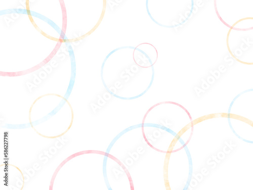 背景素材　背景　壁紙　水彩　ドット　水玉　丸　模様　柄　テクスチャ　カラフル　輪　輪っか　質感　混色