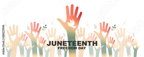 Juneteenth Freedom Day banner.