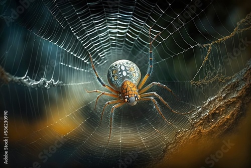 spider in spider web  generative AI