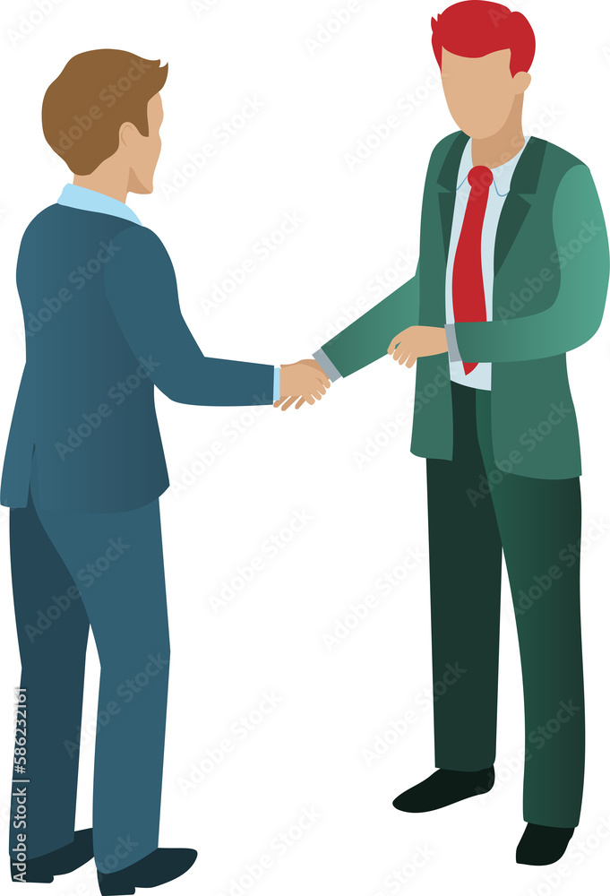 Businessmen handshake for successful business deal and agreement.
