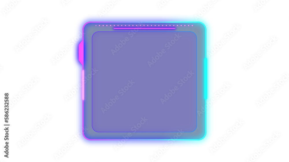 Abstract HUD display infographic sci-fi futuristic frame information