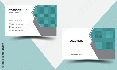  Modern business card design clean professional business card template.