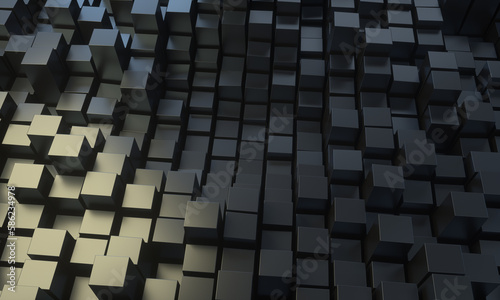 Abstract Metal Block Background photo