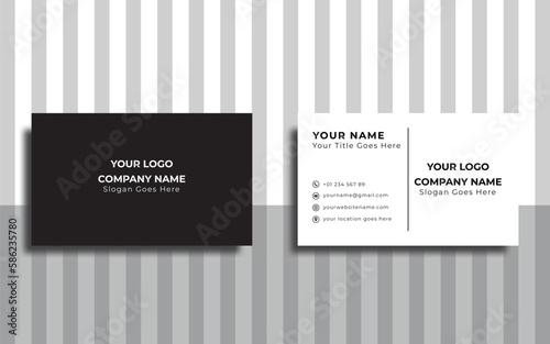 Simple business card Modern business card design Black & white business card Premium visiting card Luxury business card design Elegant business card