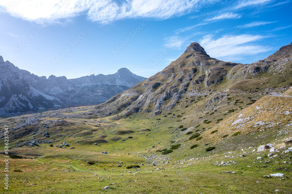 Аmazing summer view of the Durmitor mountains - the northern part of Montenegro